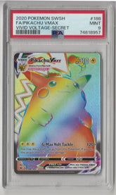 2022 Pokemon SWSH FA/Pikachu VMAX Vivid Voltage - Secret - PSA 9