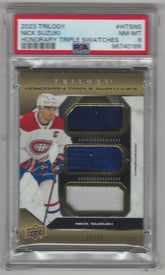 2023 Trilogy Nick Suzuki Honorary Triple Swatches - PSA 8