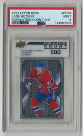 2024 Upper Deck Lane Hutson Population Count - 500 - PSA 9