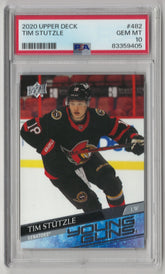 2020 Upper Deck Tim Stutzle Young Guns - PSA 10