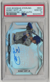 2020 Bowman Sterling Bobby Witt JR. Bowman Die-Cut Auto - PSA 10