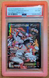 2015 Pokemon XY TM.MGM'S Groudon EX Double Crisis - PSA 6