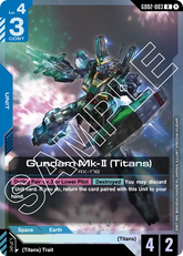 Gundam Mk-II (Titans) - GD02-003 - Rare - Dual Impact
