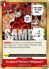 The Name of This Era Is "Whitebeard"!! - ST30-015 - Common - Luffy & Ace