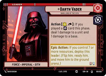 Darth Vader - PSOR - 001 - Special - Prerelease Promo