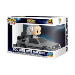 Back to the Future 40th Anniversary Doc with Time Machine Deluxe Funko Pop! Ride