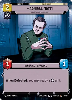 Admiral Motti - SOROP - 007 - Common - OP Promo