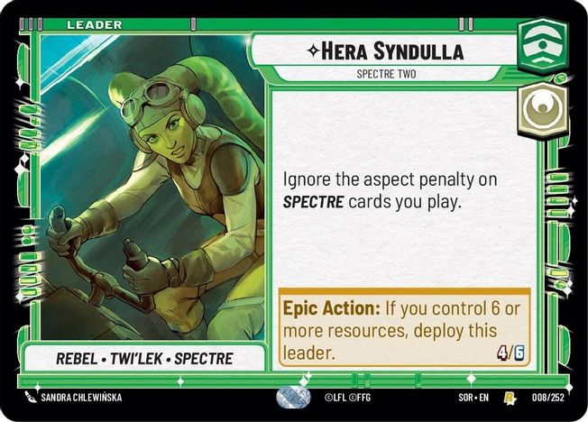 Hera Syndulla - SOR - 008 - Rare - Normal