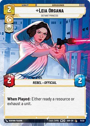 Leia Organa - SOROP - 011 - Common - OP Promo