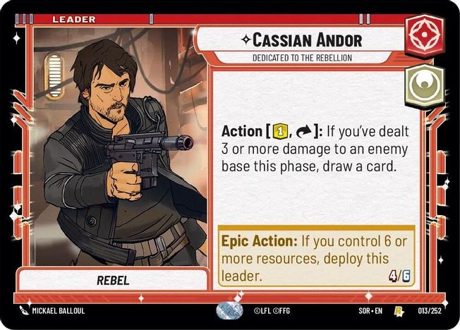 Cassian Andor - SOR - 013 - Rare - Normal