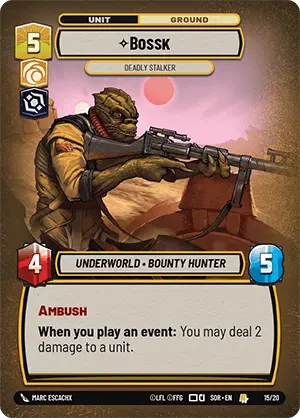 Bossk - SOROP - 015 - Rare - OP Promo