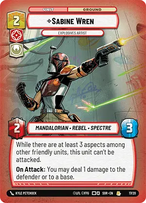 Sabine Wren - SOROP - 017 - Rare - OP Promo