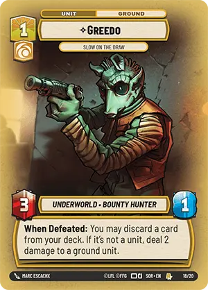 Greedo - SOROP - 018 - Rare - OP Promo