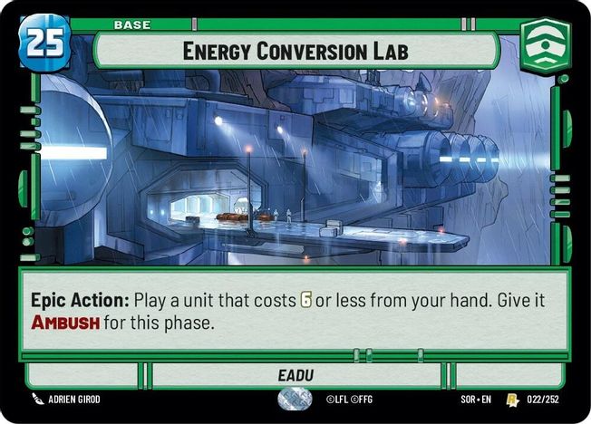 Energy Conversion Lab - SOR - 022 - Rare - Normal