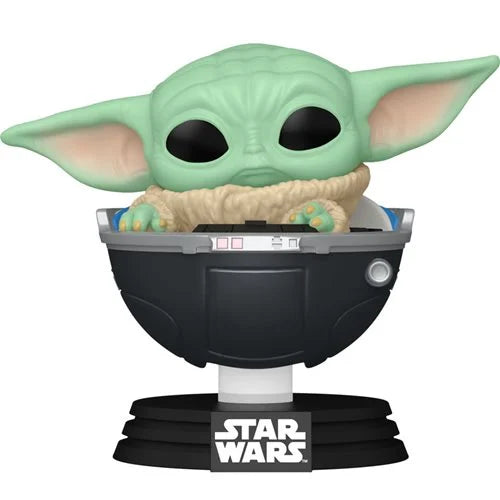 Star Wars: The Mandalorian Grogu in Hover-Pram Funko Pop! Vinyl Figure #664