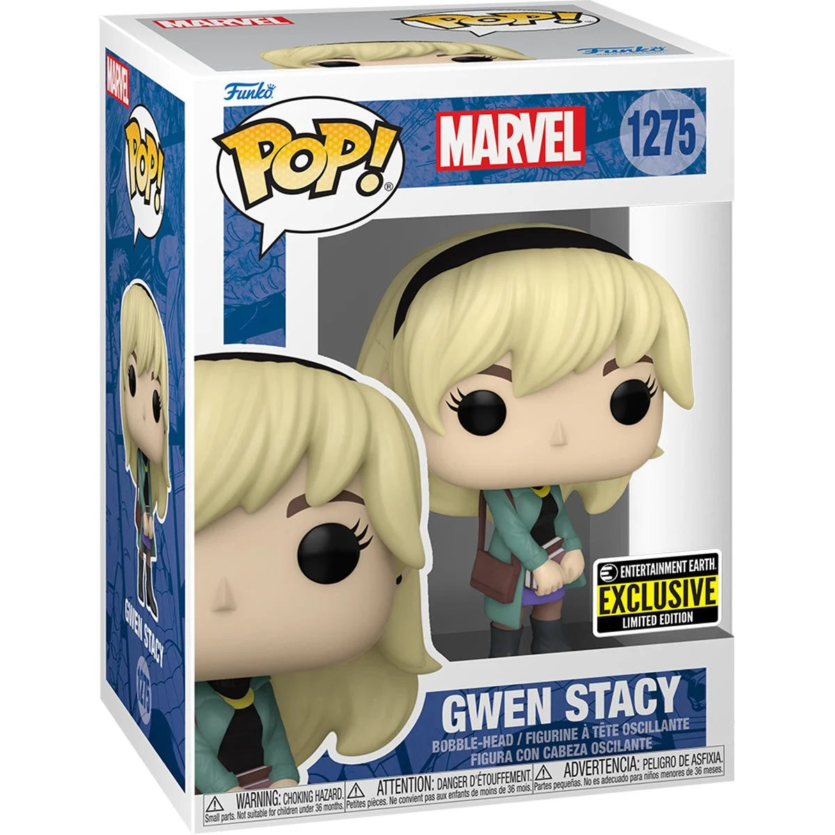 Spider-Man Gwen Stacy Funko Pop! Vinyl Figure #1275 - Entertainment Earth Exclusive