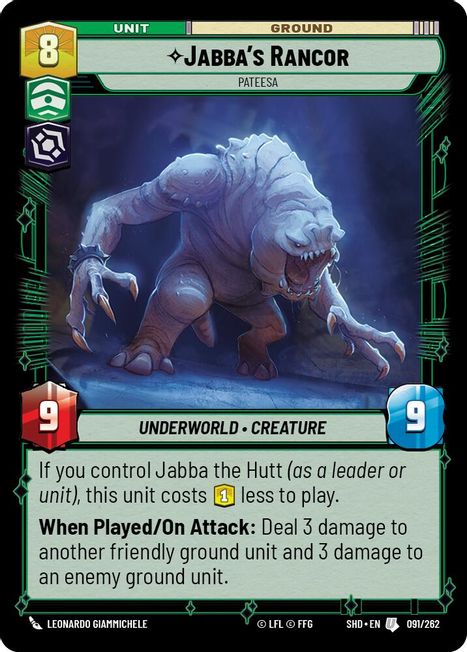 Jabba's Rancor - SHD - 091 - Uncommon - Normal