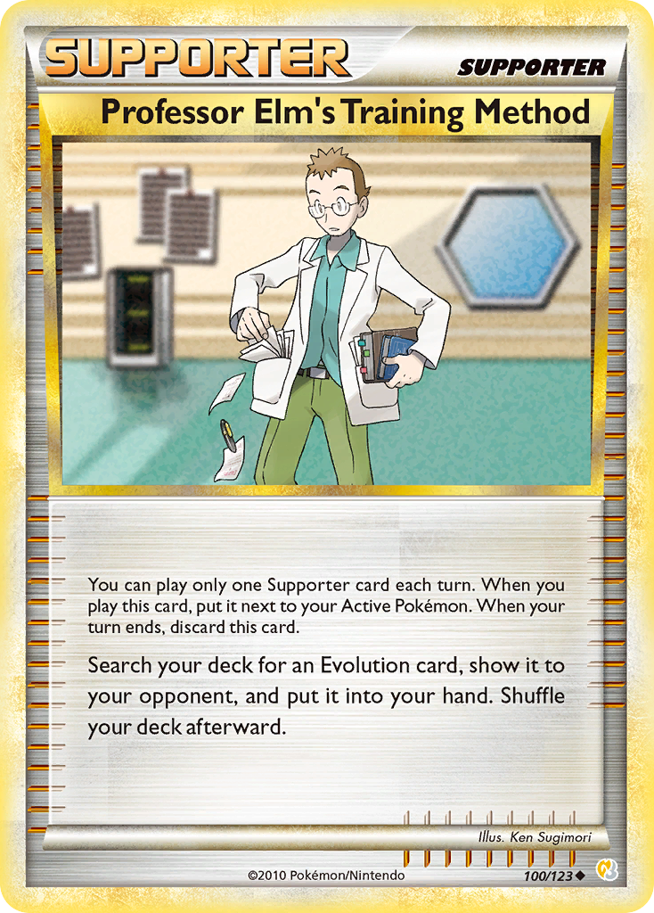 Professor Elm's Training Method - 100/123 - HeartGold & SoulSilver