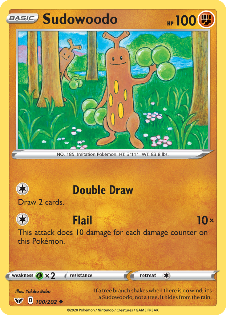 Sudowoodo - 100/202 - Sword & Shield