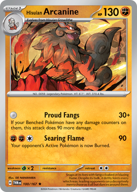 Hisuian Arcanine - 100/167 - Twilight Masquerade