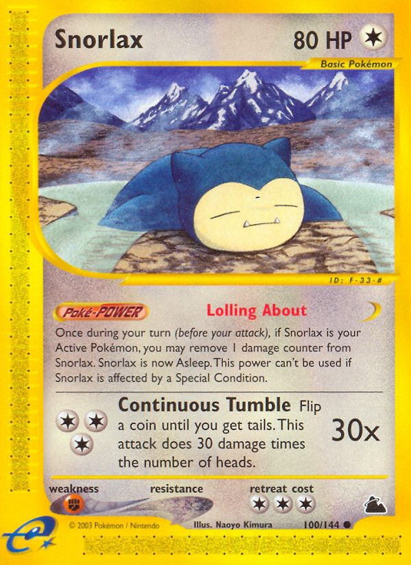 Snorlax - 100/144 - Skyridge