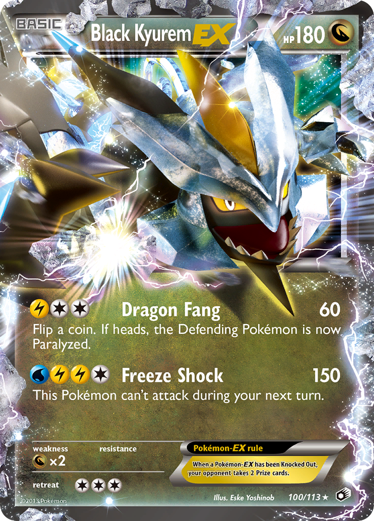 Black Kyurem-EX - 100/113 - Legendary Treasures