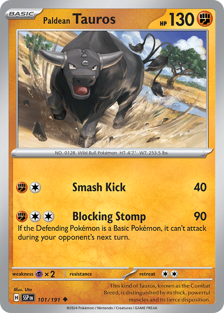 Paldean Tauros - 101/191 - Surging Sparks