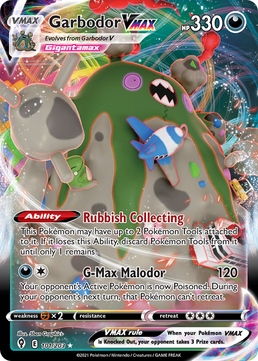 Garbodor VMAX - 101/203 - Evolving Skies