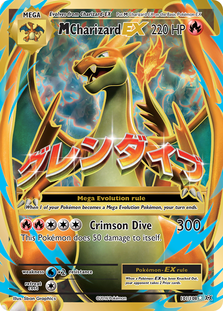 M Charizard-EX - 101/108 - Evolutions