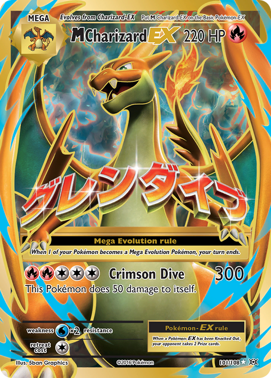 M Charizard-EX - 101/108 - Evolutions