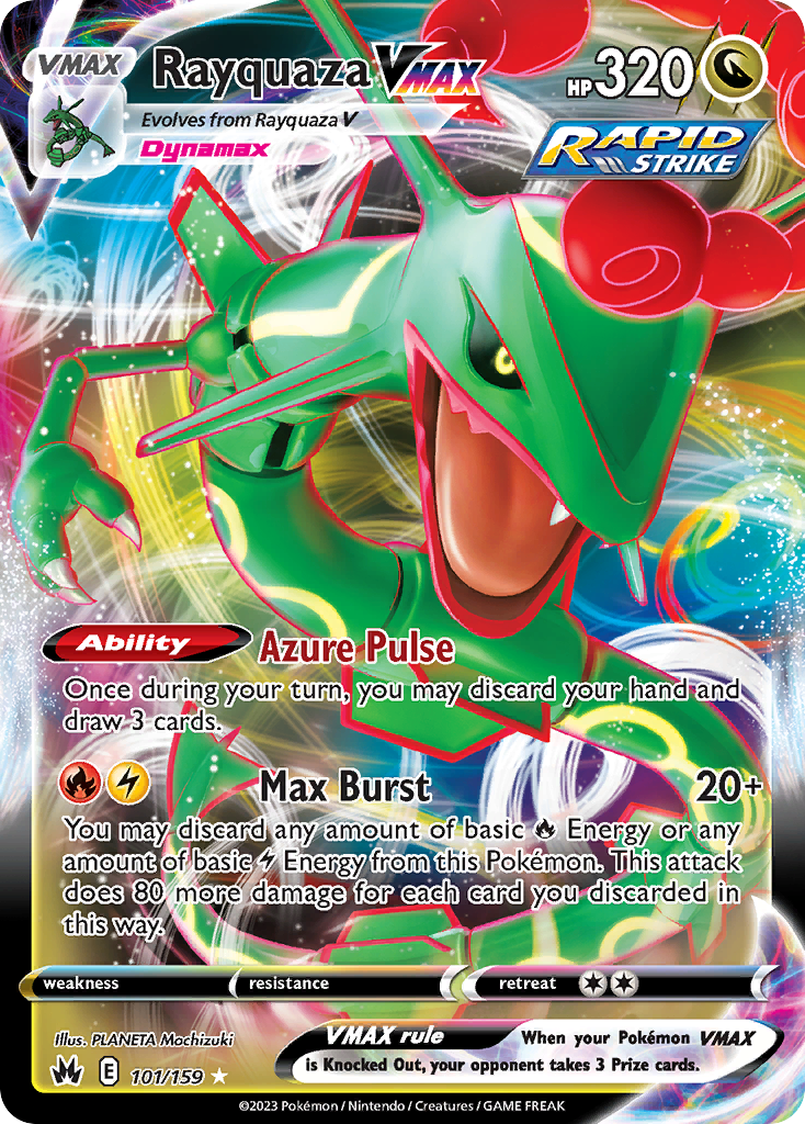 Rayquaza VMAX - 101/159 - Crown Zenith