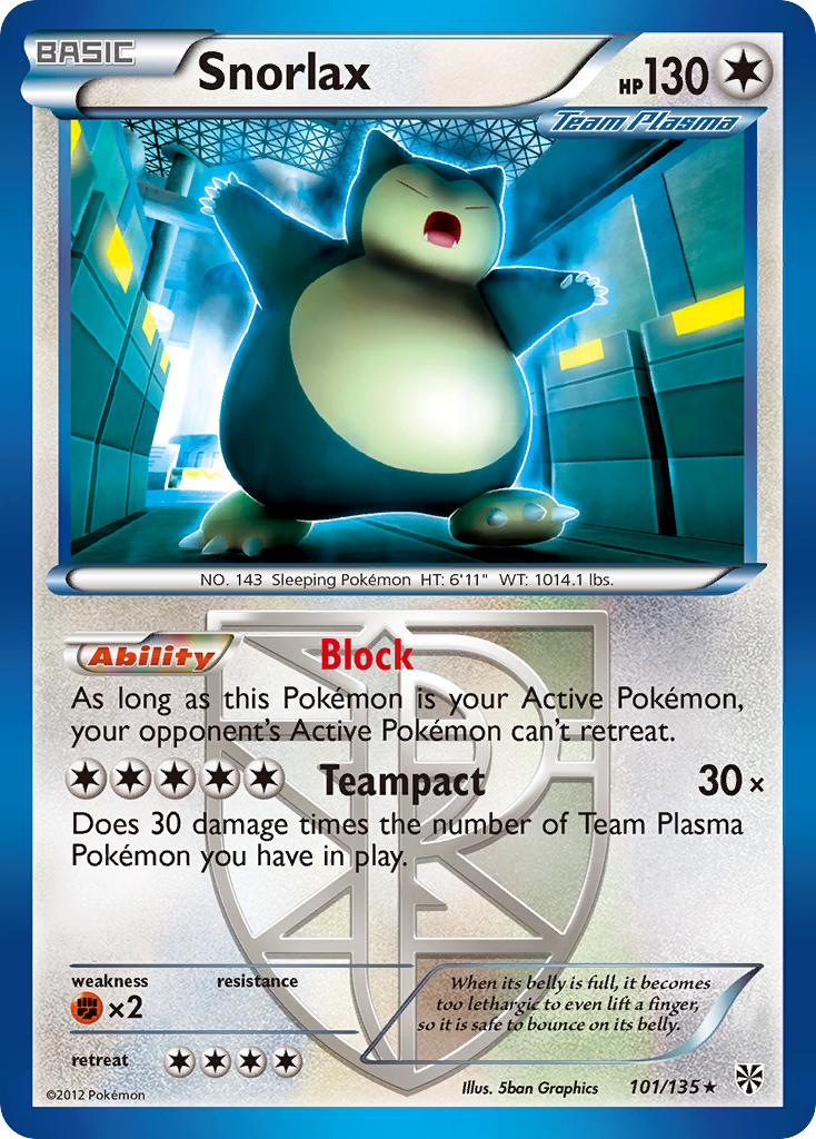 Snorlax - 101/135 - Plasma Storm