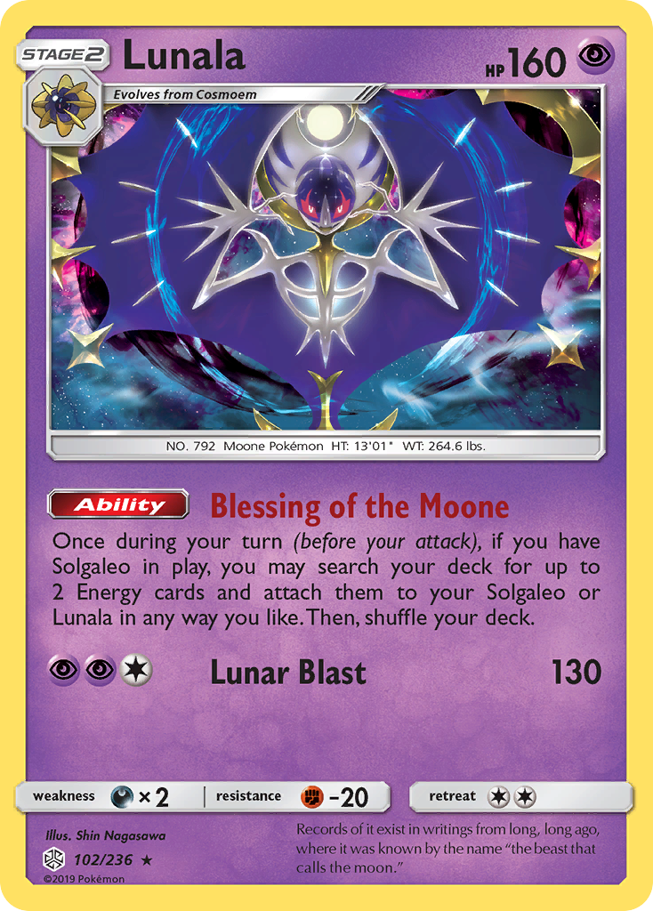 Lunala - 102/236 - Cosmic Eclipse