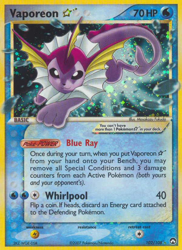 Vaporeon ★ - 102/108 - Power Keepers