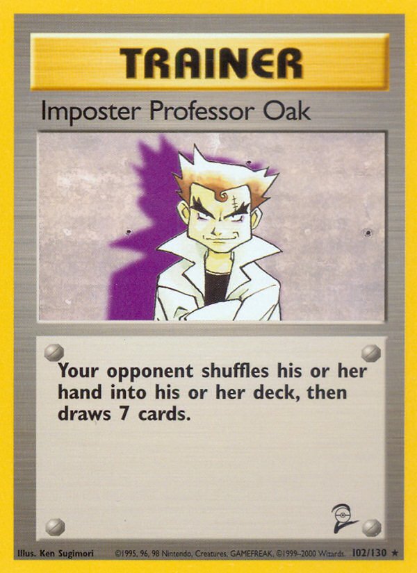 Imposter Professor Oak - 102/130 - Base Set 2