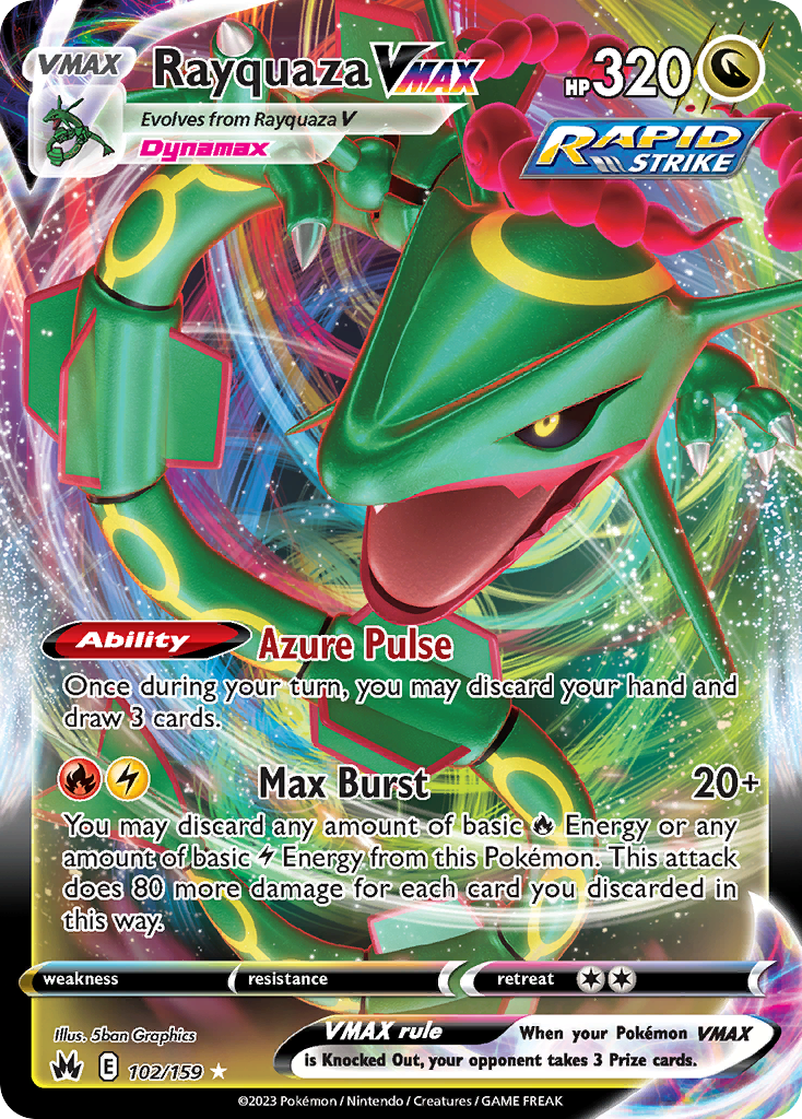 Rayquaza VMAX - 102/159 - Crown Zenith