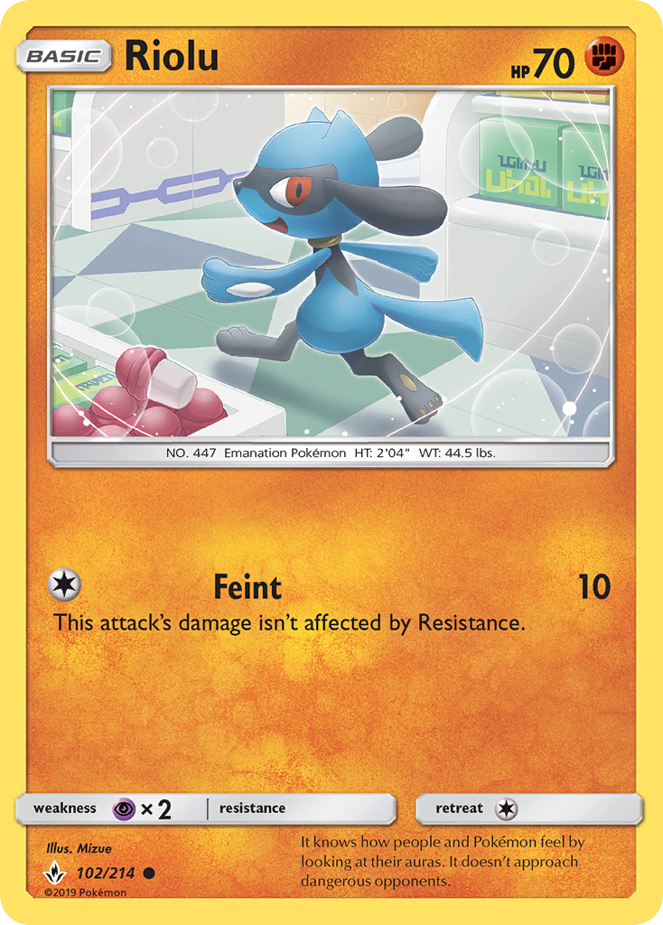 Riolu - 102/214 - Unbroken Bonds