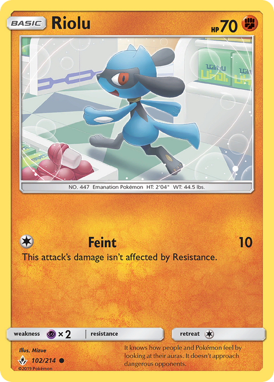 Riolu - 102/214 - Unbroken Bonds