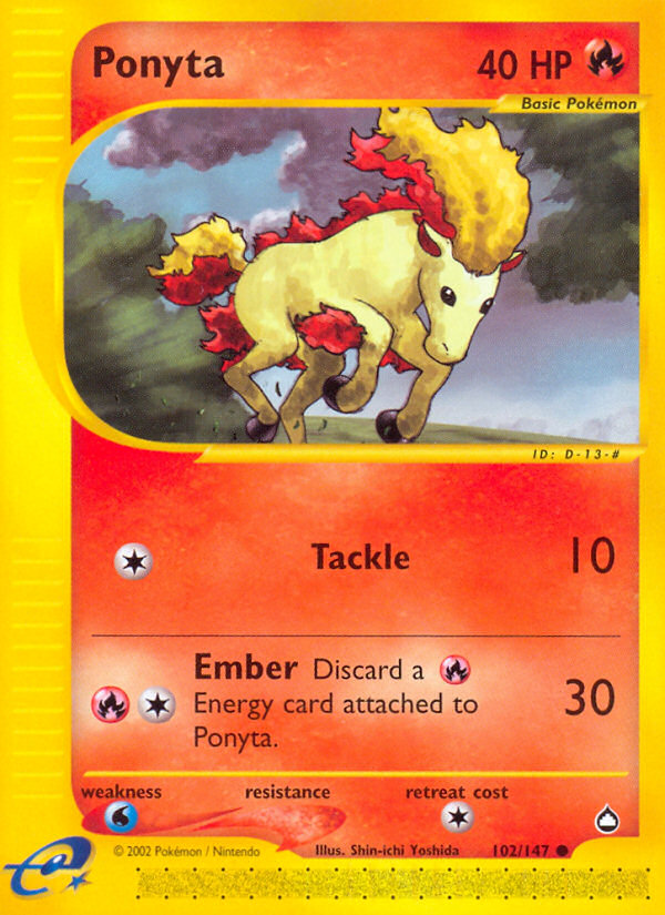 Ponyta - 102/147 - Aquapolis