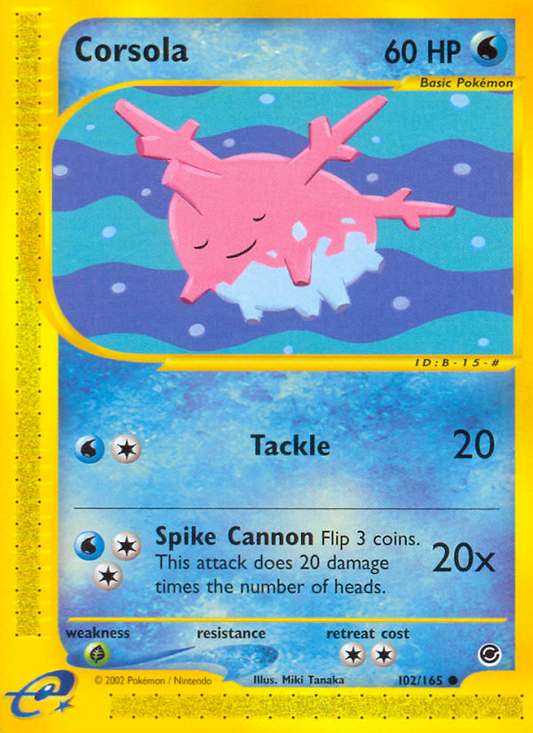 Corsola - 102/165 - Expedition Base Set