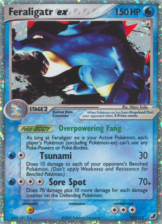 Feraligatr ex - 103/115 - Unseen Forces