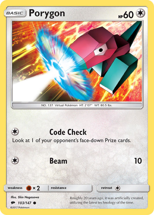 Porygon - 103/147 - Burning Shadows