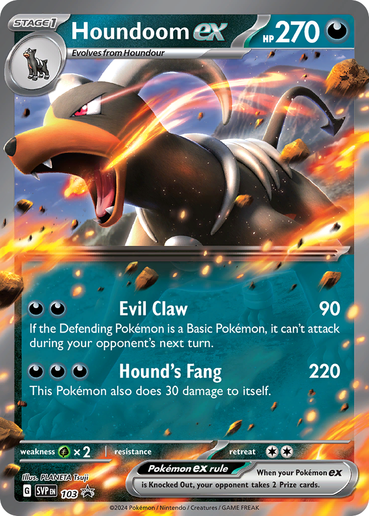 Houndoom ex - 103/165 - Scarlet & Violet Black Star Promos