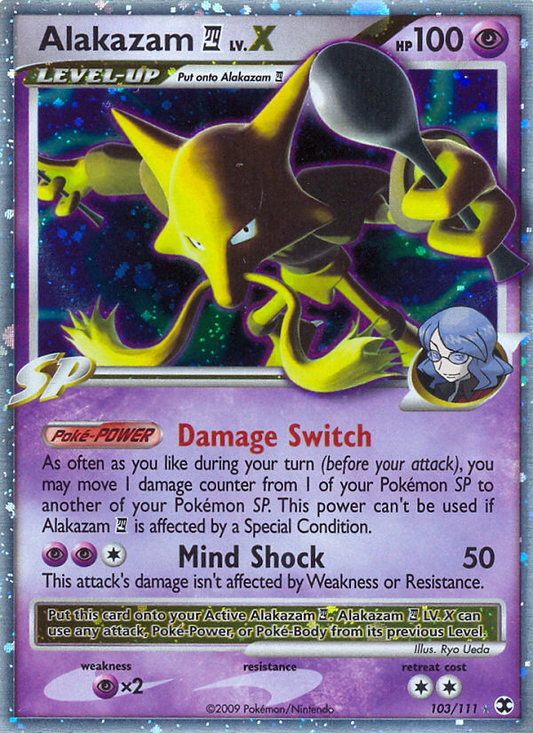 Alakazam E4 LV.X - 103/111 - Rising Rivals