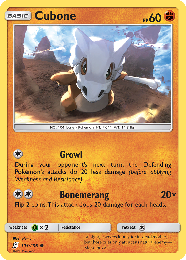 Cubone - 105/236 - Unified Minds