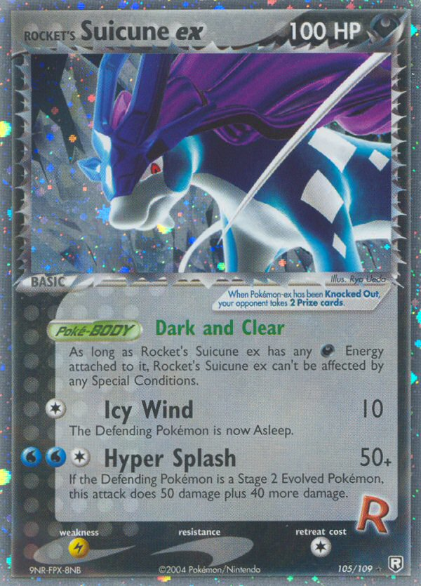 Rocket's Suicune ex - 105/109 - Team Rocket Returns