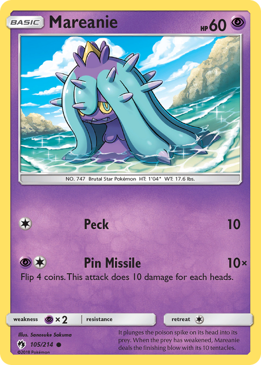 Mareanie - 105/214 - Lost Thunder