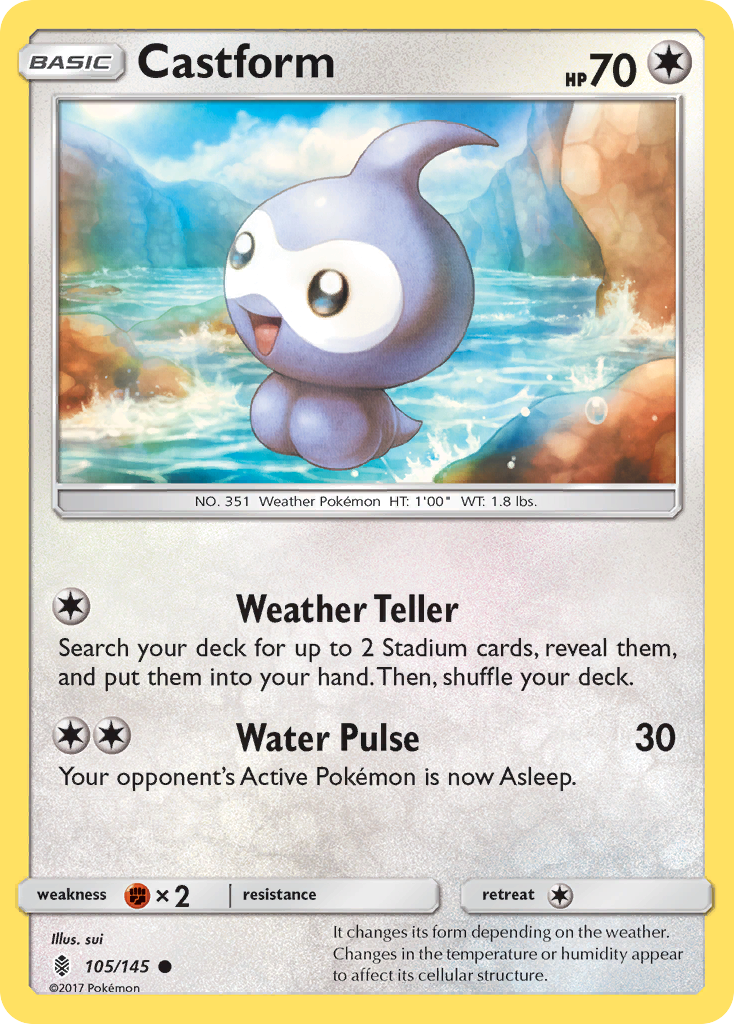 Castform - 105/145 - Guardians Rising