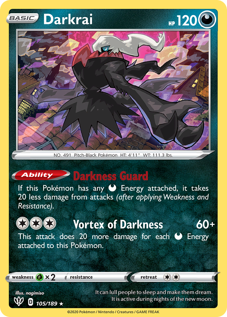 Darkrai - 105/189 - Darkness Ablaze