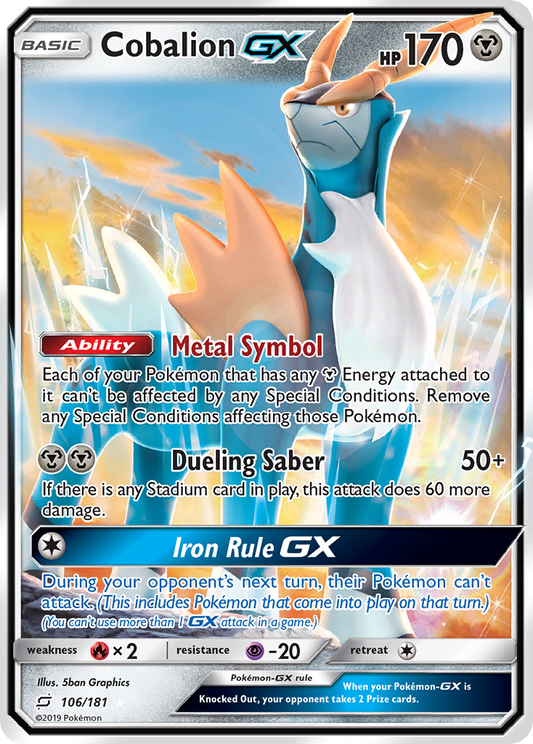 Cobalion-GX - 106/181 - Team Up